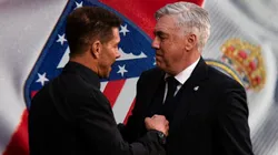 Diego Simeone y Carlo Ancelotti, entrenadores de Atlético y Real Madrid.