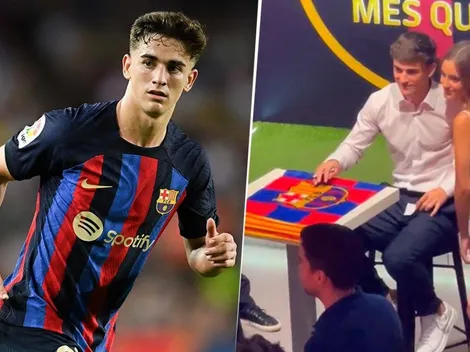 ¿Qué le entregó? La bella mujer que le dio un papel a Gavi en plena renovación