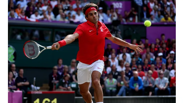 Roger Federer participando en los Juegos Olímpicos de Londres 2012.