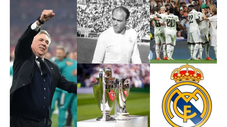 Carlo Ancelotti, Alfredo Di Stefano y Real Madrid.