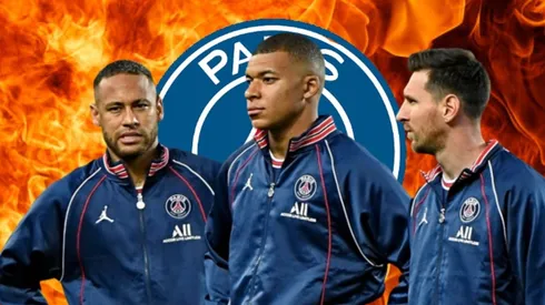 Neymar, Kylian Mbappé y Lionel Messi en PSG.