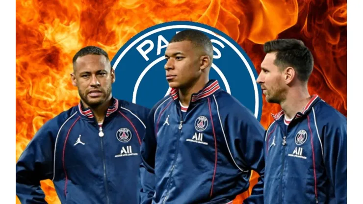 Neymar, Kylian Mbappé y Lionel Messi en PSG.
