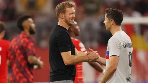 Nagelsmann y Lewandowski se reencontraron.