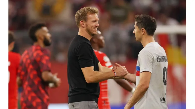 Nagelsmann y Lewandowski se reencontraron.