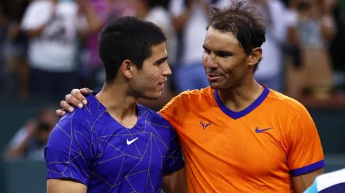 Carlos Alcaraz y Rafael Nadal.