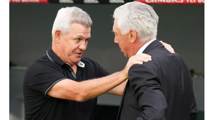 Javier Aguirre y Carlo Ancelotti.