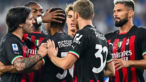 Milan en ceebración de gol.