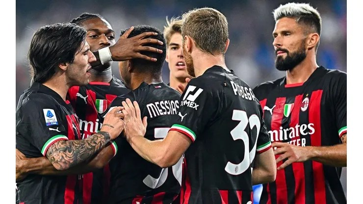 Milan en ceebración de gol.
