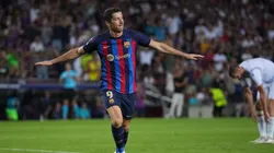 Dos goles en 45 minutos para Lewandowski en su estreno en Champions con Barcelona.