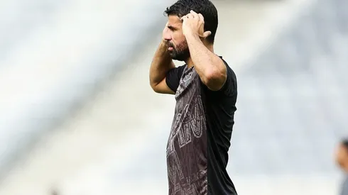 Diego Costa en entrenamiento con Atlético Mineiro.
