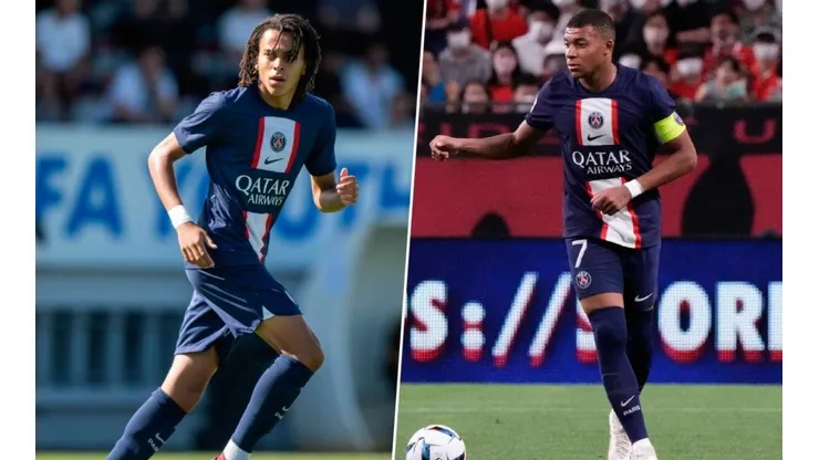Ethan y Kylian Mbappé.