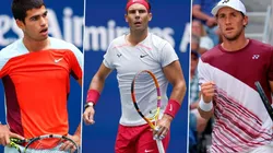 Alcaraz, Nadal y Ruud.