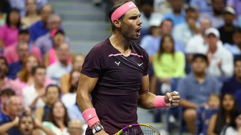 Rafael Nadal en juego de tercera ronda.