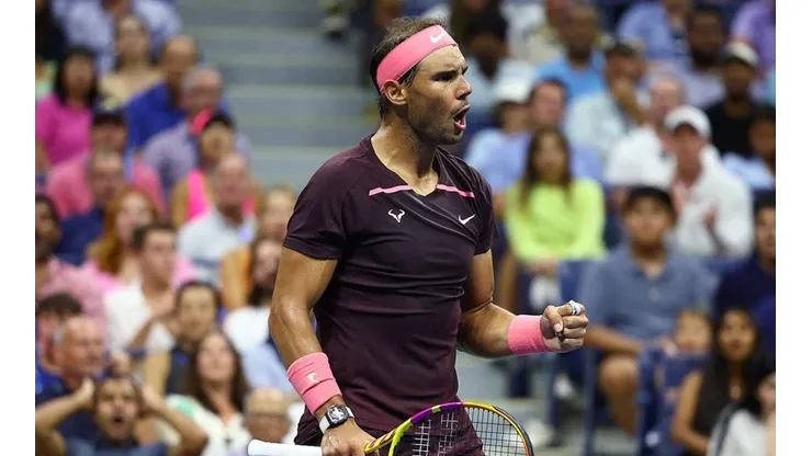 Rafael Nadal en juego de tercera ronda.