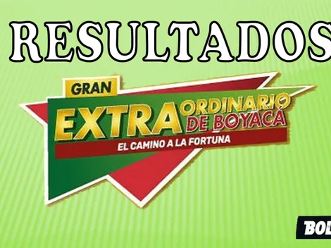 Resultados en el Sorteo Extraordinario de Navidad de la Lotería de Boyacá del viernes 2 de septiembre