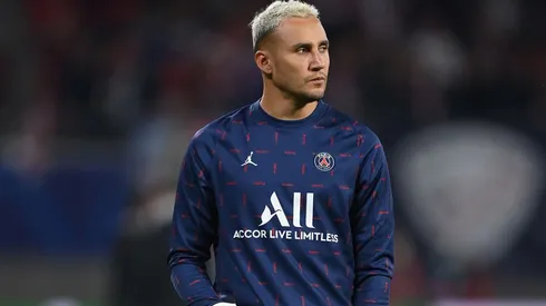 Keylor Navas en entrenamiento con PSG.