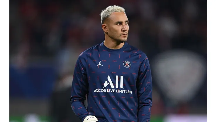 Keylor Navas en entrenamiento con PSG.