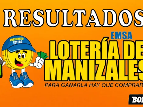 Resultados finales de la Lotería de Manizales en el último Sorteo 4762 del miércoles 31 de agosto
