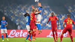 Reñido partido entre Napoli y Lecce.