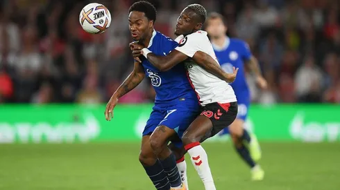 Sterling en acción con Chelsea ante Soton.
