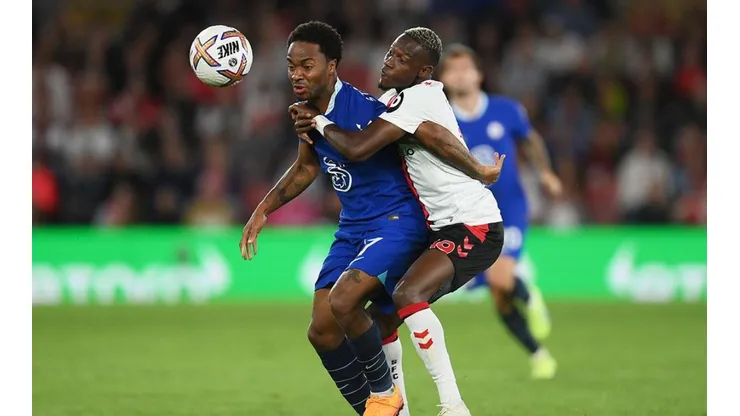 Sterling en acción con Chelsea ante Soton.