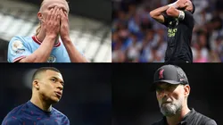 Erling Haaland, Karim Benzema, Kylian Mbappé y Jurgen Klopp.