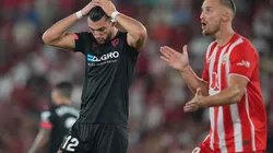 Sevilla lamentando ante Almería.