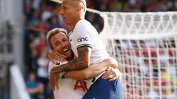 Kane y Richarlison celebran su golazo