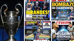 Las portadas de los medios tras el sorteo de la Champions League.