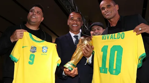 Ronaldo, Cafú y Rivaldo.
