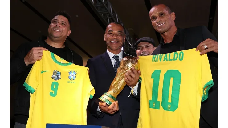 Ronaldo, Cafú y Rivaldo.