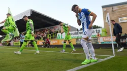 Enciso en su primer partido oficial con Brighton.