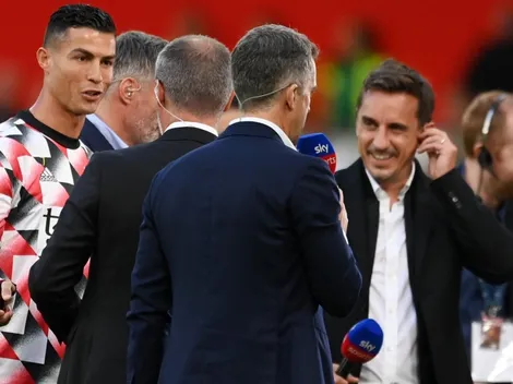 VIDEO: Cristiano dejó plantado a una leyenda de Liverpool en Old Trafford