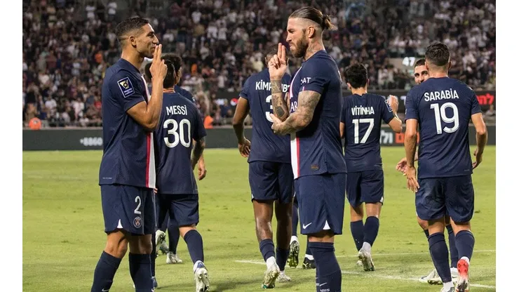 PSG en celebración.