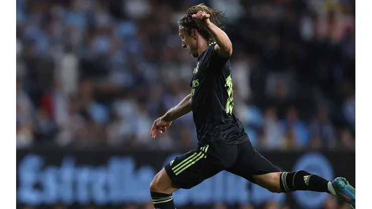 Momento del gol de Modric.