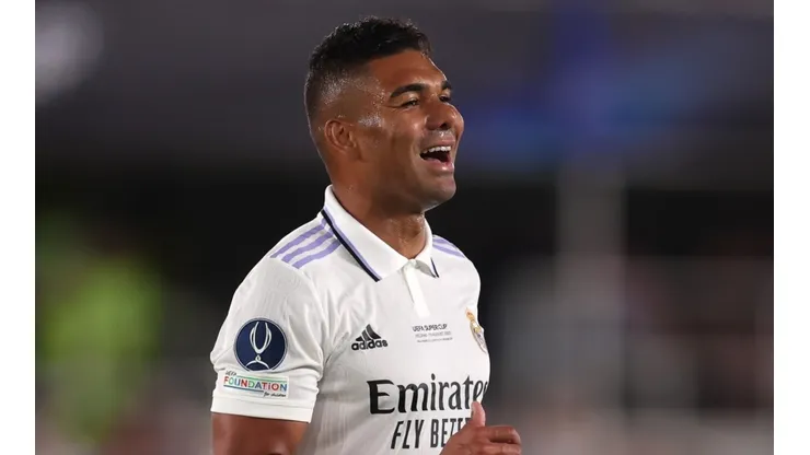Casemiro en un encuentro del Real Madrid.