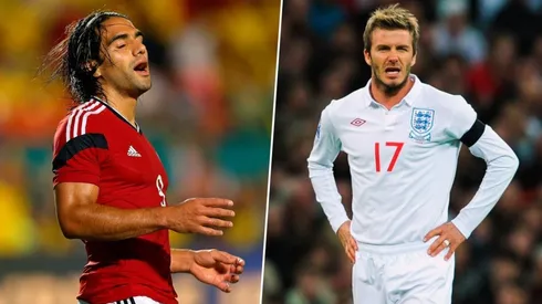 Radamel Falcao y David Bekcham, dos de los desafortunados.