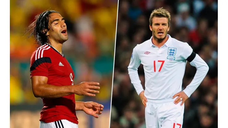 Radamel Falcao y David Bekcham, dos de los desafortunados.