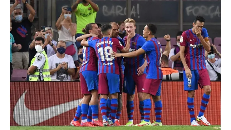 Jugadores del Barcelona.