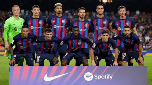 Barcelona en el primer partido de Liga.