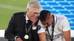Carlo Ancelotti con Casemiro.