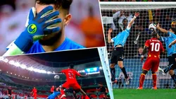 En la liga qatarí se revivió la mano de Suárez en Sudáfrica 2010.