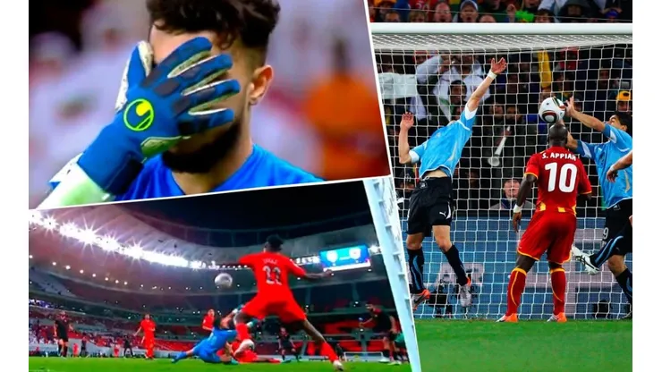 En la liga qatarí se revivió la mano de Suárez en Sudáfrica 2010.