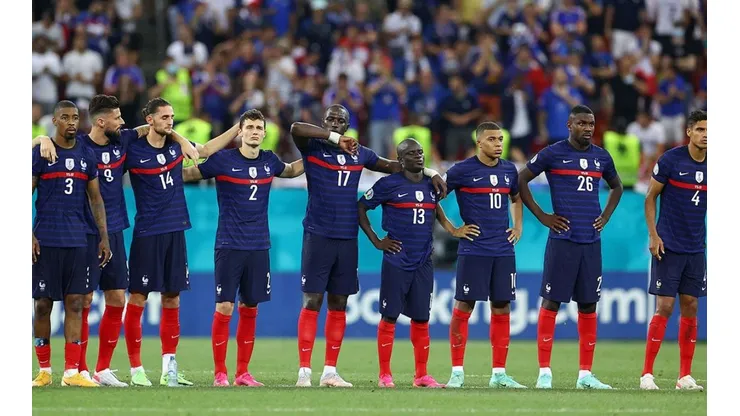 Selección de Francia en formación.