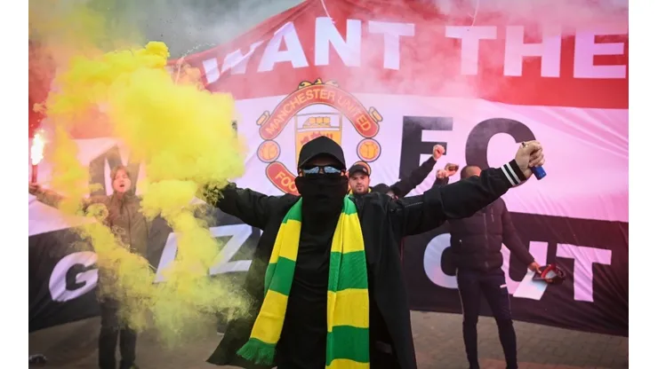 Aficionados del Manchester United.