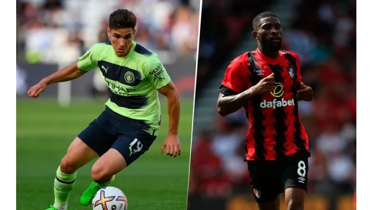 El Manchester City de Julián Álvarez recibe al Bournemouth de Jefferson Lerma.