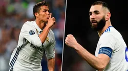 Benzema se acerca a Ronaldo.