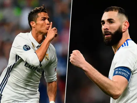¿A cuántos goles está Benzema de Cristiano tras haber superado a Raúl?