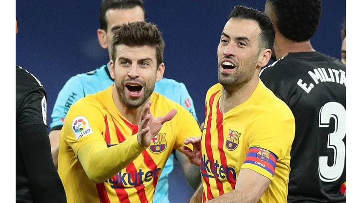 Piqué y Busquets, dos grandes de Barcelona.