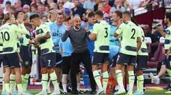 Equipo de City dirigido por Guardiola.